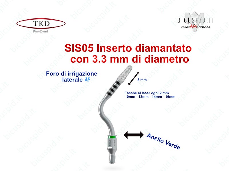 Punte soniche per la preparazione della sede implantare - Sonosurgery TKD Tecne Dental