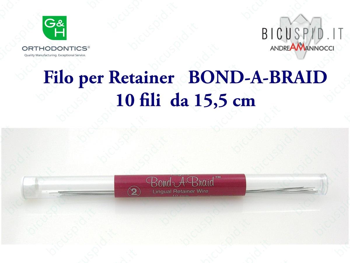 BOND-A-BRAID Filo intrecciato morbido a 8 fili per retainer della Reliance