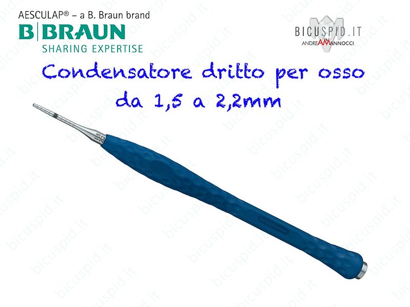 DX530R ERGOPLANT AESCULAP - Condensatore per osso Dritto Misura 1,5-2,2
