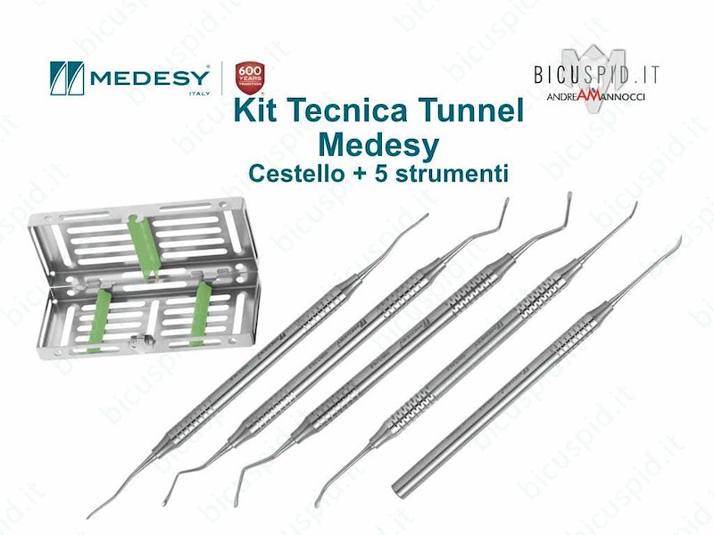 Kit tecnica Tunnel Medesy 5 strumenti e cestello Medesy