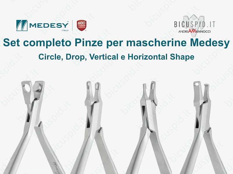 Set completo per allineatori Circle, Drop, Vertical e Horizontal Shape Shape Medesy 