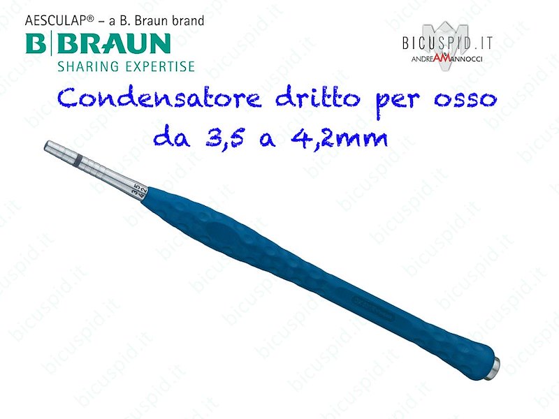 DX533R ERGOPLANT AESCULAP - Condensatore per osso Dritto Misura 3,5-4,2