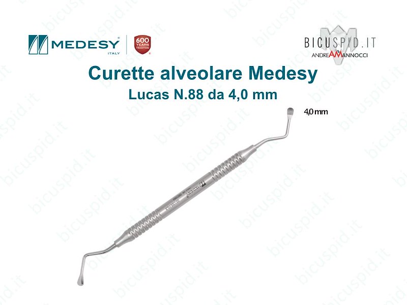 Curette Alveolare da 4,0 mm Medesy 661/88.HL8