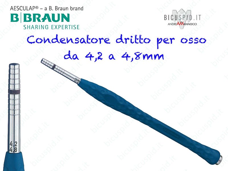 DX534R ERGOPLANT AESCULAP - Condensatore per osso Dritto Misura 4,2-4,8