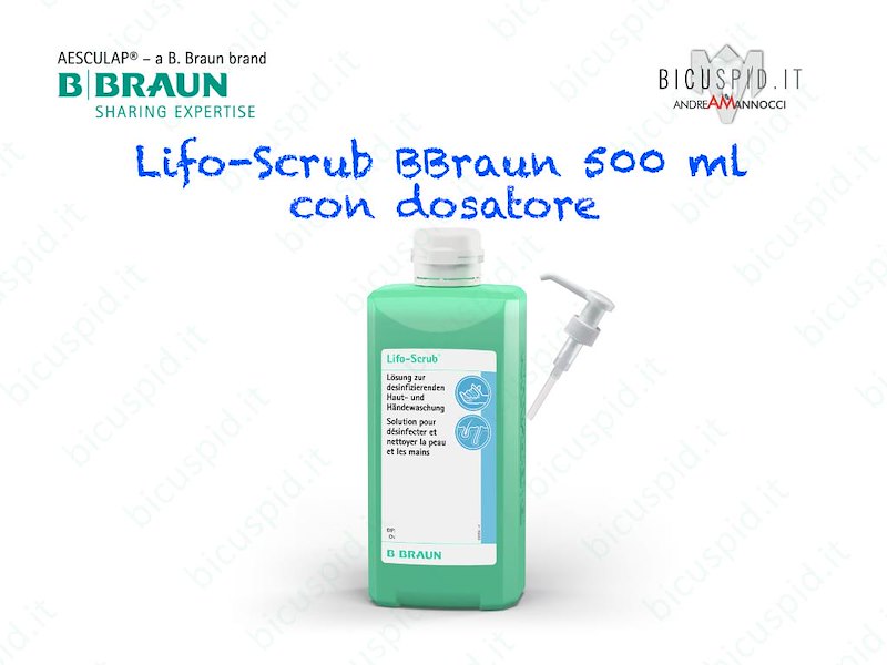 Lifo-Scrub Soluzione per il lavaggio antisettico delle mani - 500 ml