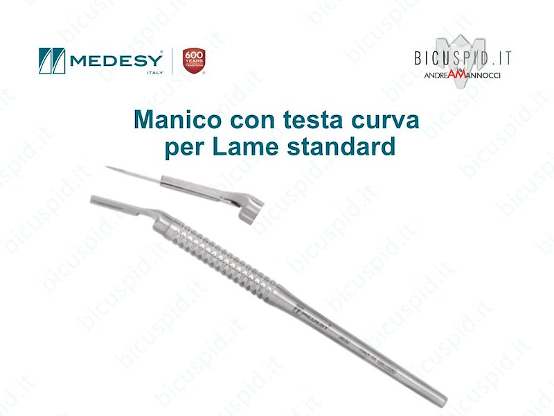 Manico  Curvo per bisturi  Medesy 3632