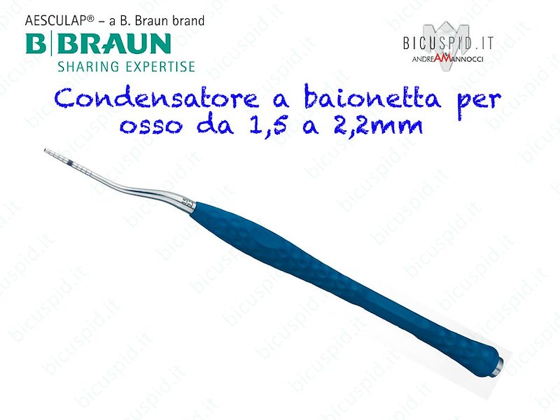 DX535R ERGOPLANT AESCULAP - Condensatore per osso Curvo Misura 1,5-2,2