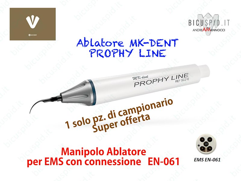 Manipolo ablatore MK-DENT  compatibile EMS - connessione EN-061 - SC21E2 - DI CAMPIONARIO