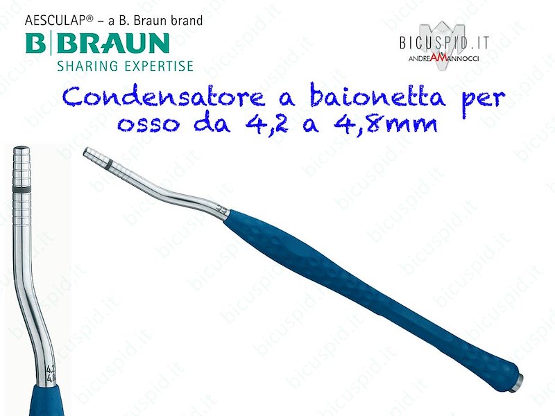 DX539R ERGOPLANT AESCULAP - Condensatore per osso Curvo Misura 4,2-4,8