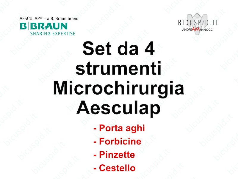 OFF-08/2018 Offerta Set Micro Chirurgia Aesculap