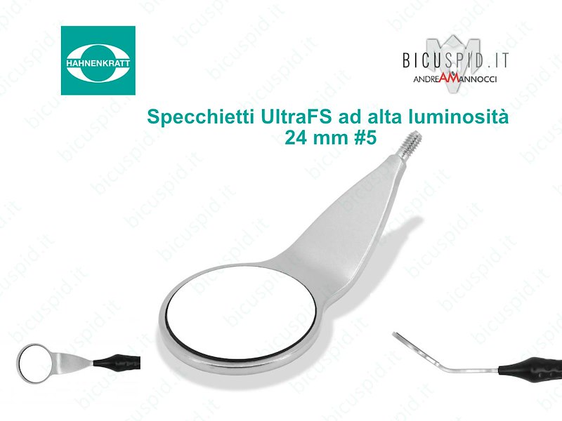 Specchietti  Ultra FS ad alta luminosità - Hahnenkratt misura 5 (24mm) - Box da 6 specchietti  6671  