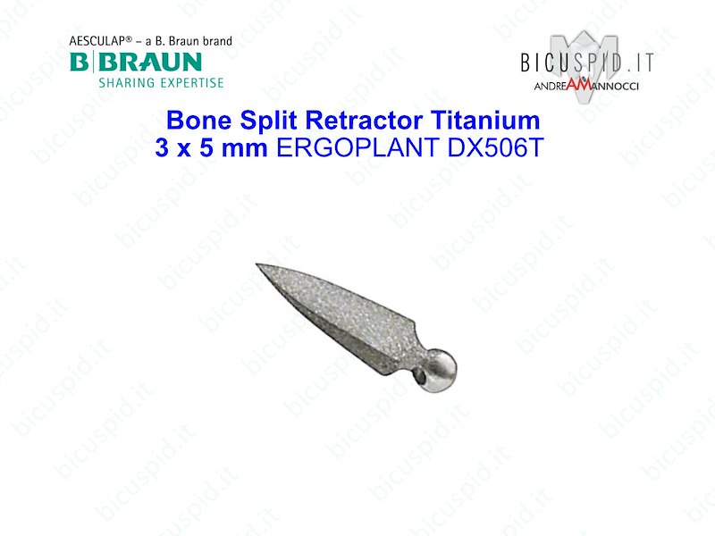 Bone Split Retractor, Titanium  ERGOPLANT DX506T