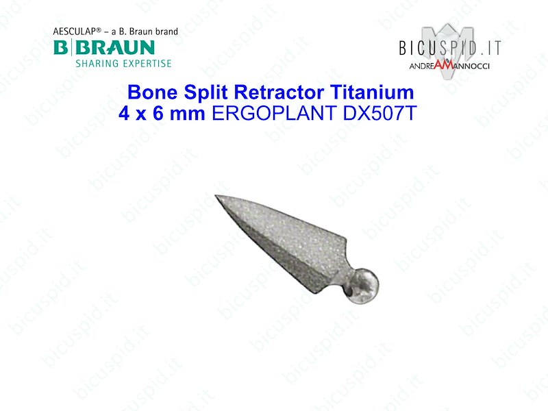 Bone Split Retractor, Titanium  ERGOPLANT DX507T