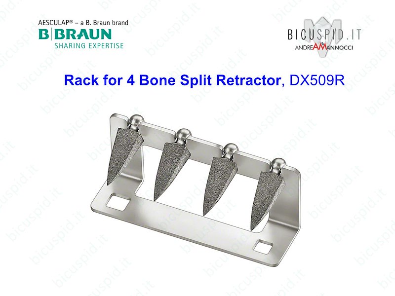 Bone Split Retractor, Rack per 4 cunei  ERGOPLANT DX509R