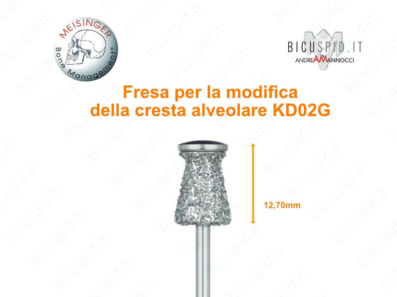 Fresa per la modifica della cresta alveolare KD02G Meisinger