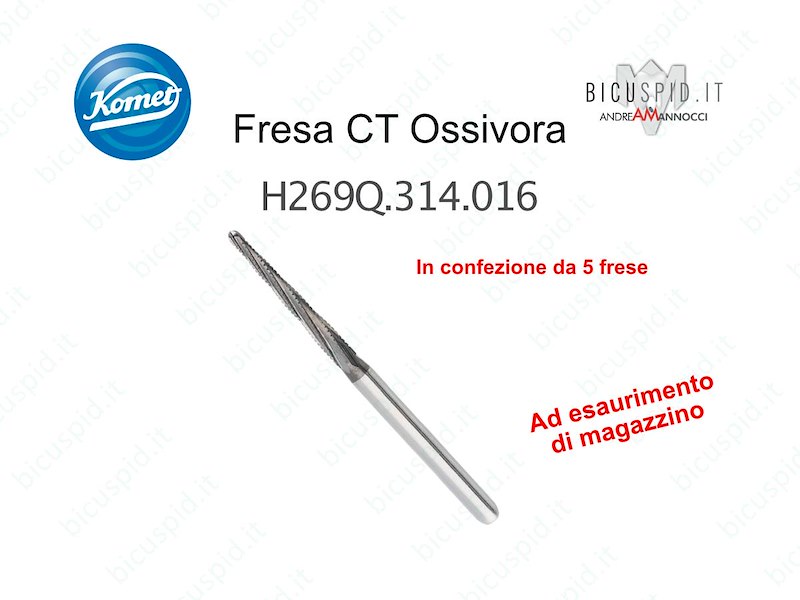 Fresa Komet in CT Ossivora H269Q.314.016