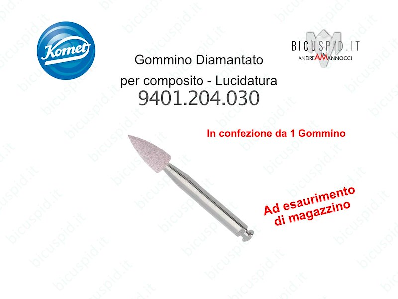 Gommino Diamantato Komet per lucidatura composito 9401.204.030