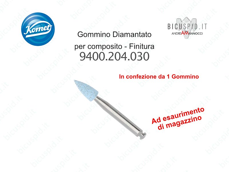 Gommino Diamantato Komet per Finitura composito 9400.204.030