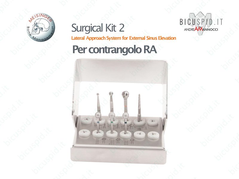 Surgical Kit 2 per contragolo per il rialzo di seno per via laterale Meisinger