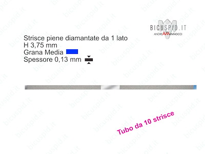 Strisce Blu Diamantate piene H 3,75 mm Grana Media