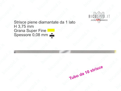 Strisce Gialle Diamantate piene H 3,75 mm Grana Super Fine