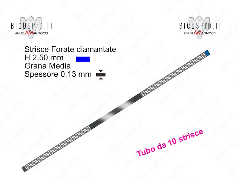 Strisce Diamantate Forate H 2,5 mm