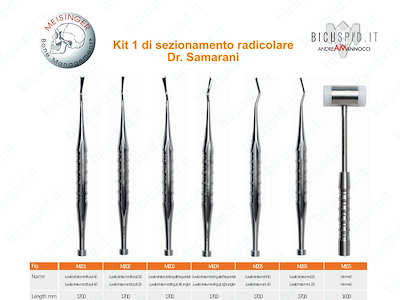 Kit 1 sezionamento radicolare Dr. Samarani BRSS1
