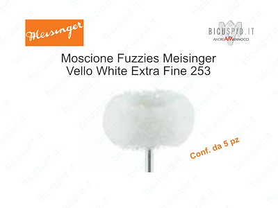 Moscioni lucidanti Fuzzies MEISINGER 253-  Vello White, Extra-Fine
