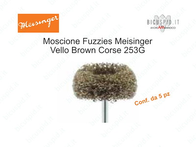 Moscioni lucidanti Fuzzies MEISINGER 253G-  Vello Brown, coarse