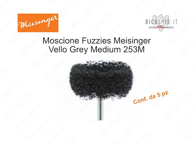Moscioni lucidanti Fuzzies MEISINGER 253M-  Vello Grey, medium