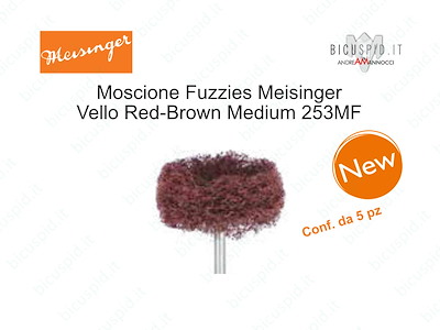 Moscioni lucidanti Fuzzies MEISINGER 253MF-  Vello Red-Brown, medium-fine