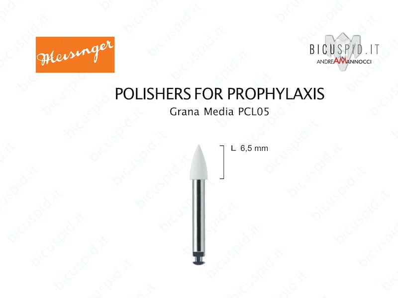 Polishers for prophylaxis Bianco Grana Media PCL05 Meisinger