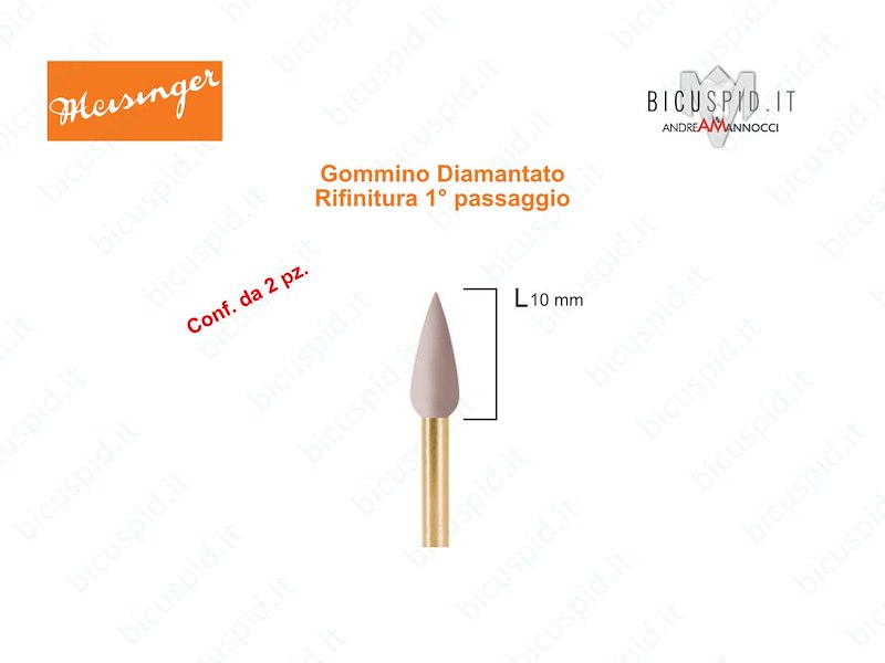 Gommini Diamantati 1° PASSAGGIO per Lucidatura Compositi 9762M  Meisinger