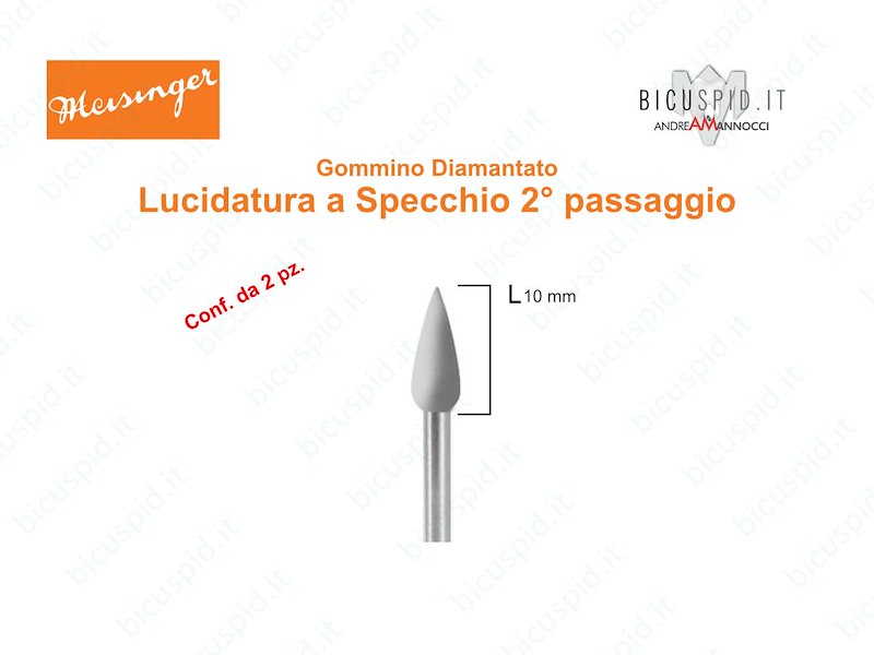 Gommini Diamantati 2° PASSAGGIO per Lucidatura Compositi 9762F  Meisinger