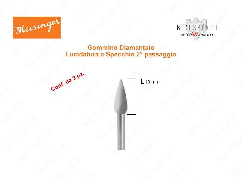 Gommini Diamantati 2° PASSAGGIO per Lucidatura Compositi 9762F  Meisinger