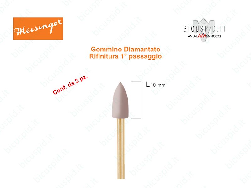 Gommini Diamantati 1° PASSAGGIO per Lucidatura Compositi 9766M  Meisinger