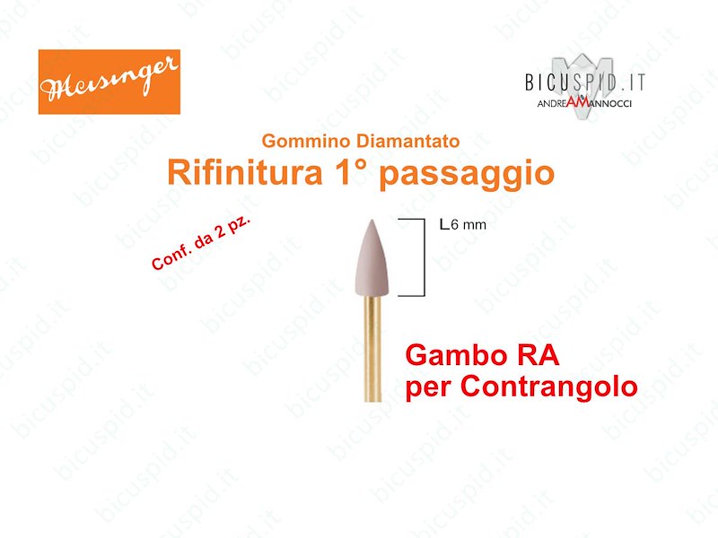 Gommini Diamantati 1° PASSAGGIO per Lucidatura Compositi 9768M  Meisinger