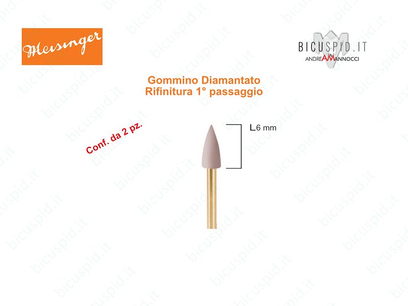 Gommini Diamantati 1° PASSAGGIO per Lucidatura Compositi 9767M  Meisinger
