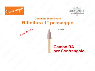 Gommini Diamantati 1° PASSAGGIO per Lucidatura Compositi 9767M  Meisinger