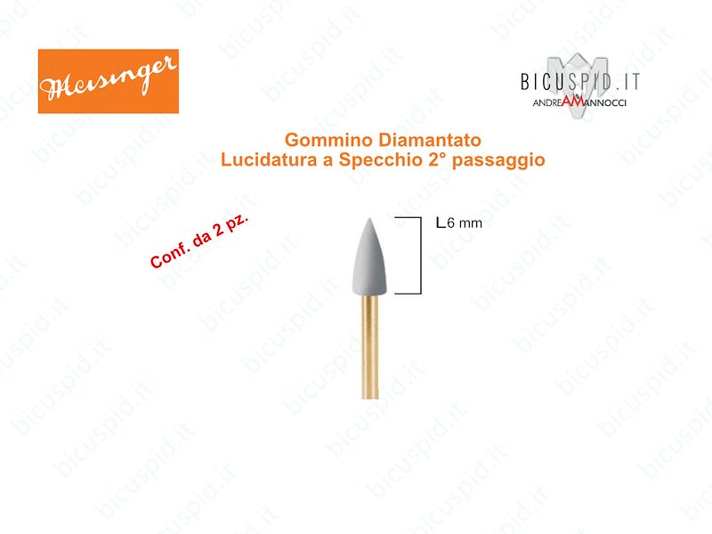 Gommini Diamantati 2° PASSAGGIO per Lucidatura Compositi 9767F  Meisinger