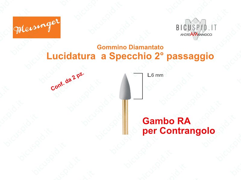 Gommini Diamantati 2° PASSAGGIO per Lucidatura Compositi 9767F  Meisinger