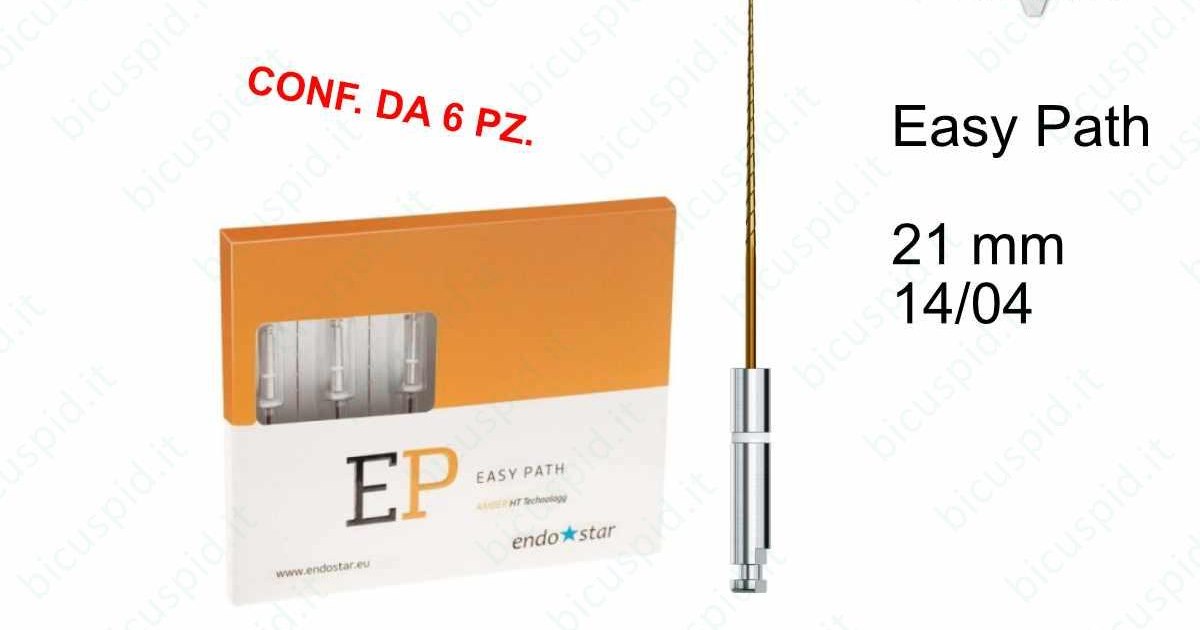 EP EASY PATH Endostar 14/04 21mm 6pz. EPAM041421BL6: EP Easy Path per ...