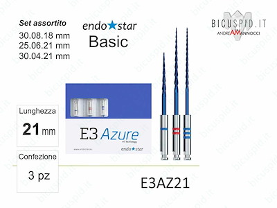 Set Endostar E3 Azure Basic 21mm E3AZ21