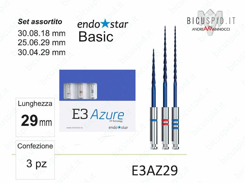 Set Endostar E3 Azure Basic 29 mm E3AZ29