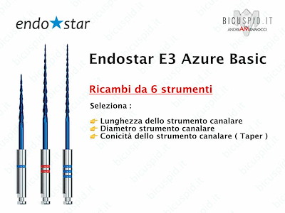 Endostar E3 Azure Basic RICAMBI da 6 strumenti