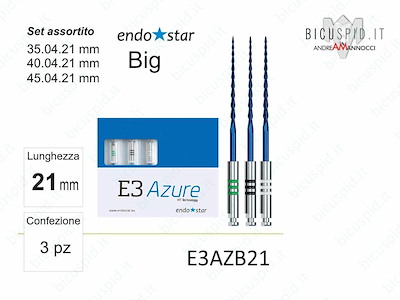 Set Endostar E3 Azure Big 21mm E3AZB21