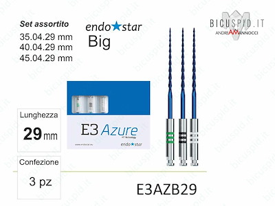 Set Endostar E3 Azure Big 29mm E3AZB29