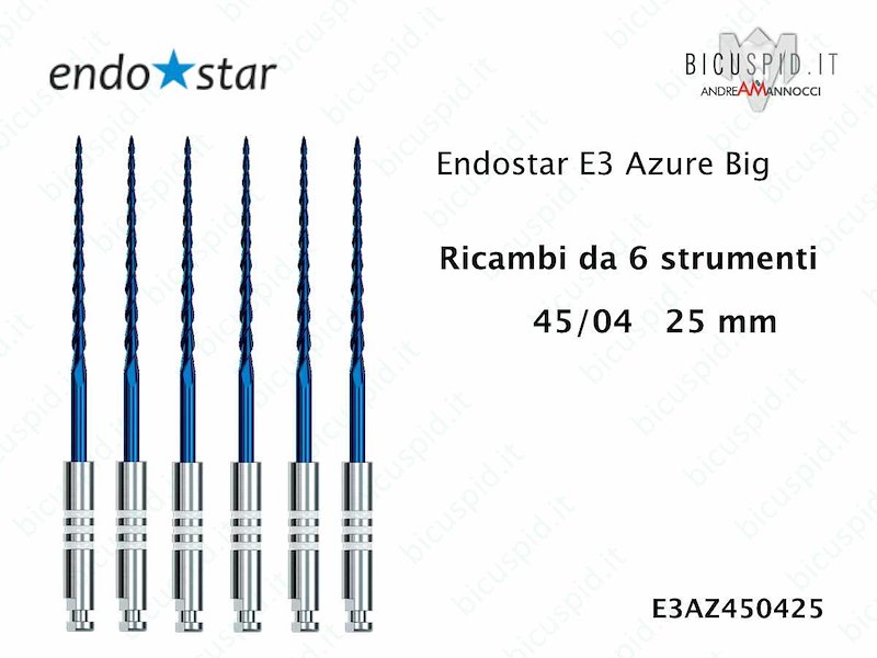 Endostar E3 AzureBig RICAMBI da 6 strumenti