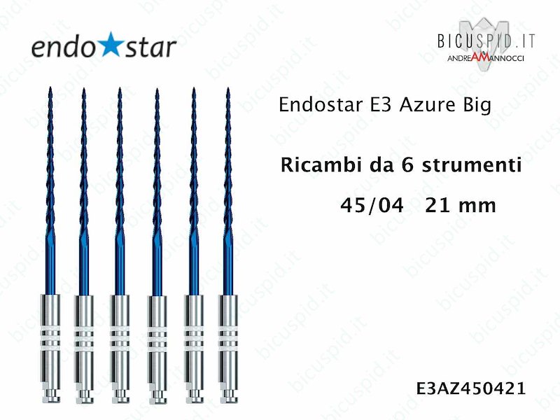 Endostar E3 AzureBig RICAMBI da 6 strumenti