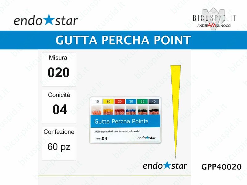 Guttaperca point EndoStar